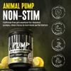 Animal Pump NS Stim-Free Pre-Workout 6g L-Citrulline + 1.5g Nitrosigine for Pumps, Beta-Alanine & Electrolytes for Endurance, Caffeine-Free Focus, Men & Women Lemon Surge, 20 Servings view 2