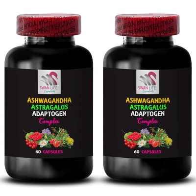 ADAPTOGEN Supplements - ashwagandha Stress-Free Formula, panax Ginseng Natural Formula, Astragalus Herbal Extract, holy Basil Extract Formula, rhodiola rosea Formula, maca Root Supplement 2Bot