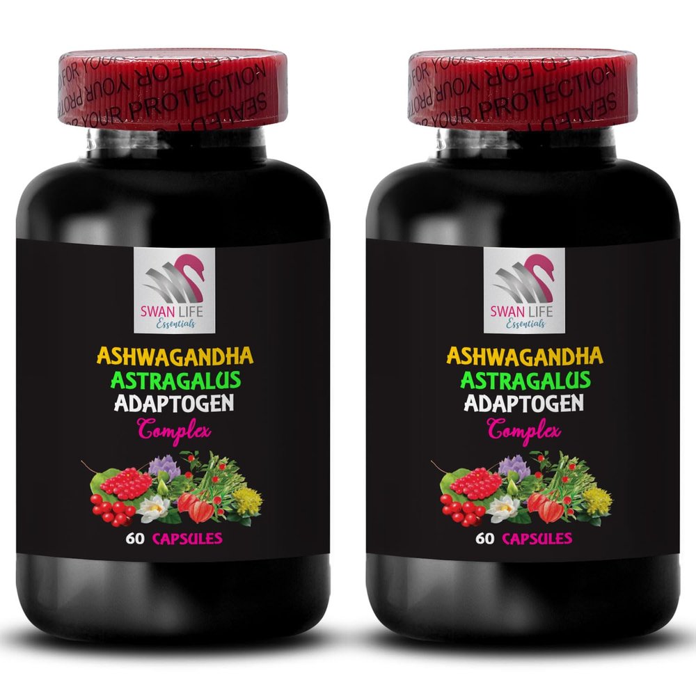 ADAPTOGEN Supplements - ashwagandha Stress-Free Formula, panax Ginseng Natural Formula, Astragalus Herbal Extract, holy Basil Extract Formula, rhodiola rosea Formula, maca Root Supplement 2Bot