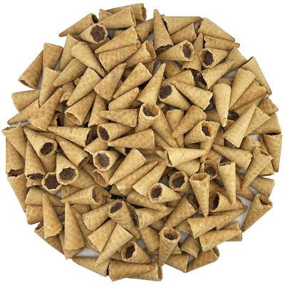 FirstChoiceCandy Mini Wafer Chocolate Cones Bite Size (2.2 Pound (Pack of 1), SALTED CARAMEL CHOCOLATE)