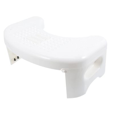 PartyKindom Toilet Foot Stool Adjustable Bathroom Step Stool for Adults Non-Slip Plastic Footstool Suitable for Squatting and Comfort for Home Use
