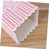 ABOOFAN 6PCS Plus Size Striped Paper Popcorn Boxes for Parties Pink Disposable Treat Containers for Events Movie Nights and Gatherings view 2