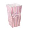 ABOOFAN 6PCS Plus Size Striped Paper Popcorn Boxes for Parties Pink Disposable Treat Containers for Events Movie Nights and Gatherings view 4