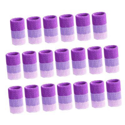 FELTECHELECTR 20pcs Sports Finger Sleeves Men Elastic Finger Braces for Tape Sports Protection