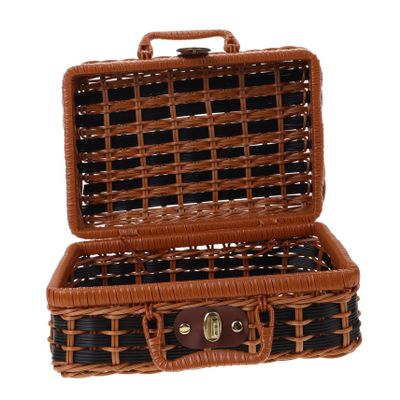 Abaodam Suitcase Shaped Storage Box and Lightweight Tote for Weddings Parties and Home Organization for and Festival Celebrations