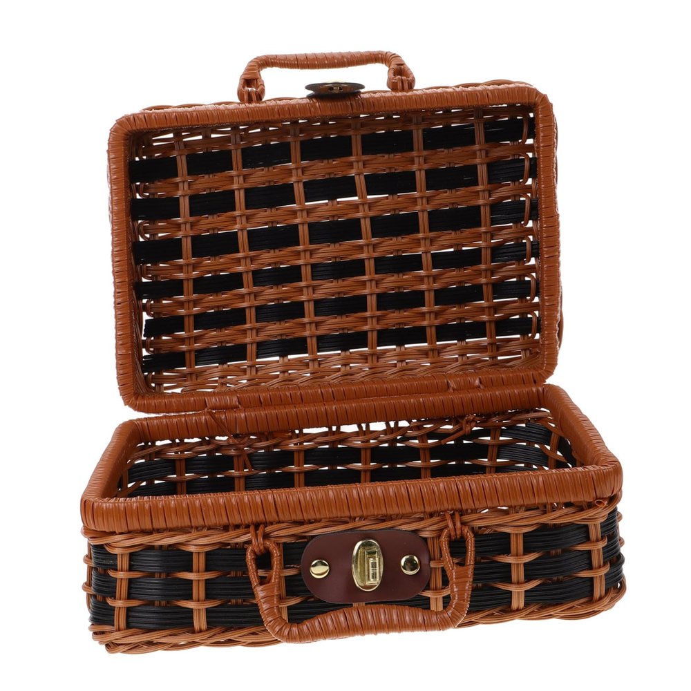 Abaodam Suitcase Shaped Storage Box and Lightweight Tote for Weddings Parties and Home Organization for and Festival Celebrations