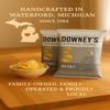 Downeys Potato Chips, No Salt Kettle-Cooked Potato Chips, Handcrafted Snack, Small-Batch, Light and Crispy, Gluten-Free, Made in Michigan (8oz, 3-Pack) view 2