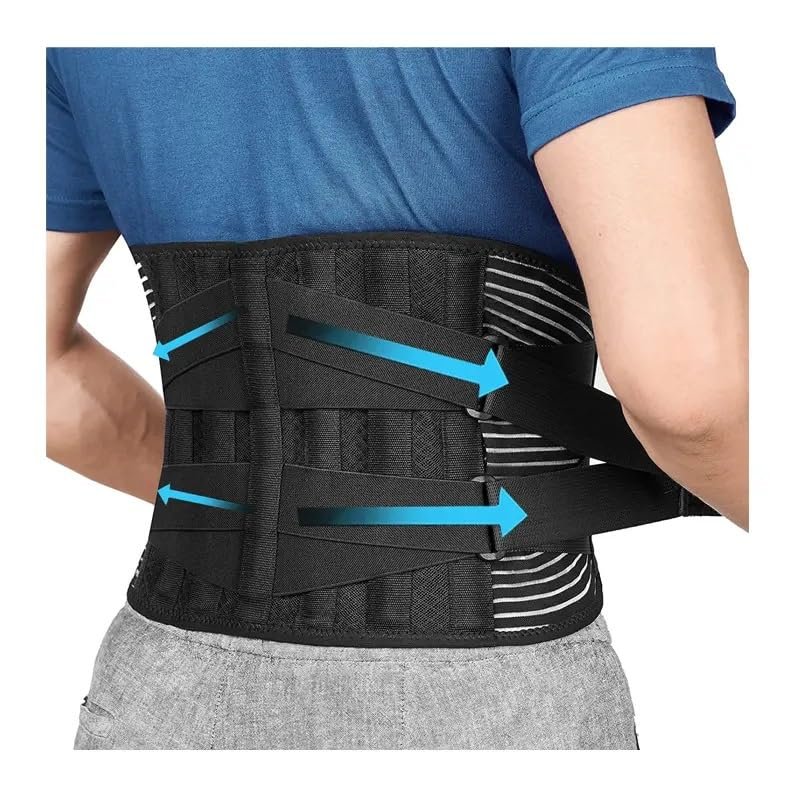 Breathable Back Brace Double Pull Lumbar Support Men Women Waist Orthopedic Corset Spine Decompression Waist Trainer for Stabilizing The Lumbar Vertebrae During Sports and Work