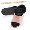COLLBATH 2pairs Snug Velvet Shoe Covers Fuzzy Inserts for Women Winter Boot Liners view 3