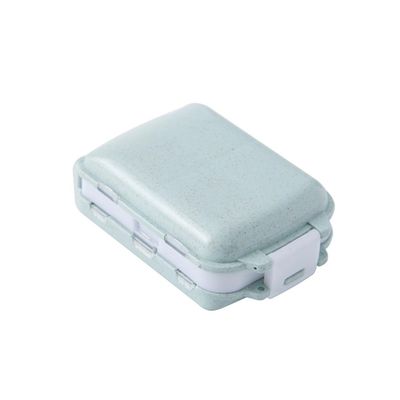HOODANCOS 1Pc Blue Portable Three Pill Organizer Case Travel Friendly Medicine Storage Container Durable and Easy to Use for Daily Medication Management
