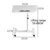 Overbed Table Height Adjustable Overbed Table Laptop Stand for Bed - Hospital Table Over Bed Desk with Standing Desk Feature, Suitable for Varying Bed Heights view 2