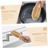 SHERCHPRY U-Shaped Natural Coconut Fiber Pot Brush Professional Kitchen Dish Brush for Non-Stick Cleaning for Household Use view 2
