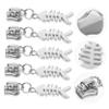 Gogogmee 5pcs Metal Zipper Pull Replacement for Bags Luggage Jackets Zipper Repair Tool Strong Design for Projects and Everyday Use view 2