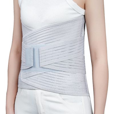 Lumbar Support Widen 32cm Back Brace Abdominal Binder Lower Waist Support Belt Breathable Lumbar Decompression Belt Compression Wrap for Women Men Lower Back Pain Relief