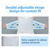 Lumbar Support Widen 32cm Back Brace Abdominal Binder Lower Waist Support Belt Breathable Lumbar Decompression Belt Compression Wrap for Women Men Lower Back Pain Relief view 4