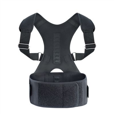Back Brace Corrector with Magnetic Therapy for Women and Men, Adjustable Back Waist Support Belt Spinal Postural Support for Upper Lower Back Pain Relief
