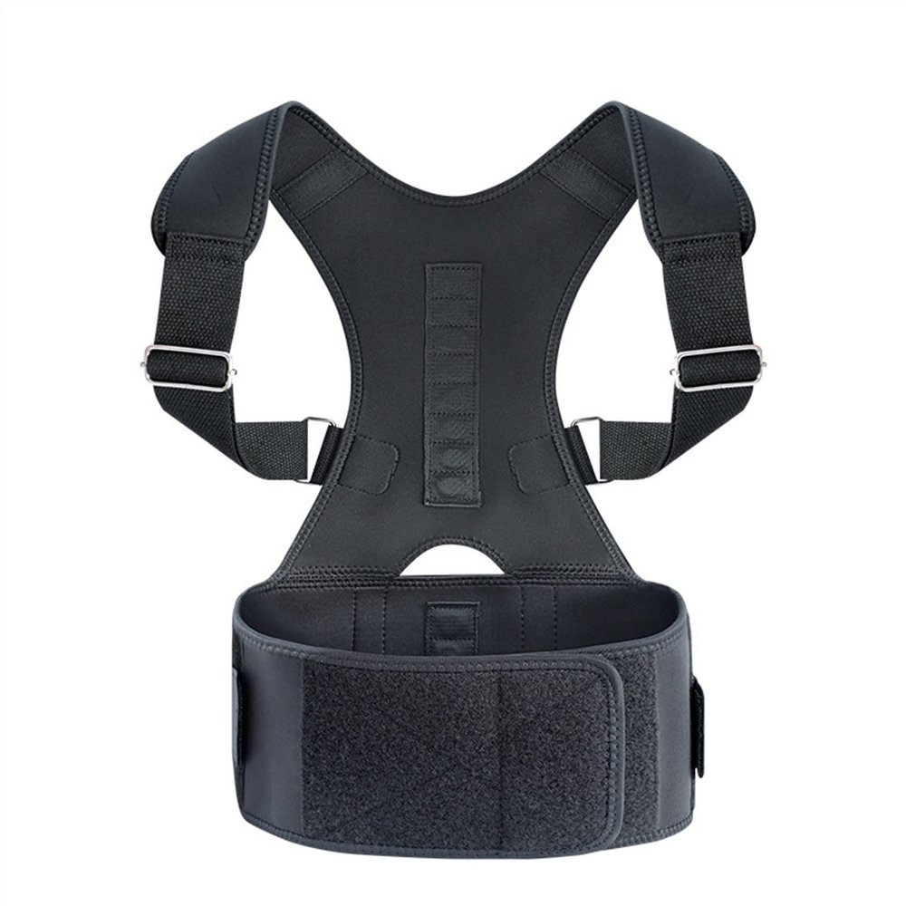 Back Brace Corrector with Magnetic Therapy for Women and Men, Adjustable Back Waist Support Belt Spinal Postural Support for Upper Lower Back Pain Relief