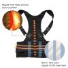 Back Brace Corrector with Magnetic Therapy for Women and Men, Adjustable Back Waist Support Belt Spinal Postural Support for Upper Lower Back Pain Relief view 3