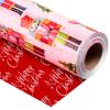 Yarcony Pink Nutcracker Wrapping Paper, Christmas Wrapping Paper, Metallic Foil Vintage Style Christmas Tree, Nutcracker Gift Wrap for Present Packaging, Holiday (Mini Roll, 17 Inch X 33 Feet) view 1
