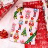 Yarcony Pink Nutcracker Wrapping Paper, Christmas Wrapping Paper, Metallic Foil Vintage Style Christmas Tree, Nutcracker Gift Wrap for Present Packaging, Holiday (Mini Roll, 17 Inch X 33 Feet) view 2