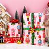 Yarcony Pink Nutcracker Wrapping Paper, Christmas Wrapping Paper, Metallic Foil Vintage Style Christmas Tree, Nutcracker Gift Wrap for Present Packaging, Holiday (Mini Roll, 17 Inch X 33 Feet) view 4