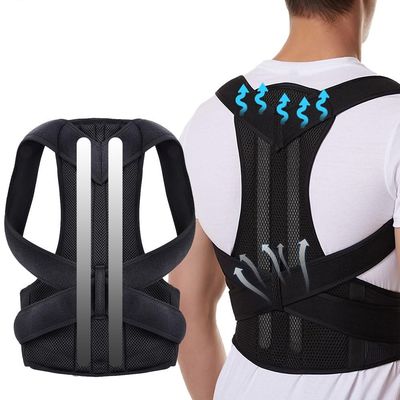 XS-5XL Plus Size Back Brace Corrector Women Men Adjustable Full Back Support Hunchback Corrector Shoulder Straightener for Upper and Lower Back Pain Relief