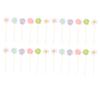 VOSAREA 24pcs Daisy Flower Cake Inserts for Summer Parties Creative Cupcake Toppers for Weddings and Birthdays Dessert Decorations for Family Gatherings view 1