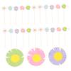 VOSAREA 24pcs Daisy Flower Cake Inserts for Summer Parties Creative Cupcake Toppers for Weddings and Birthdays Dessert Decorations for Family Gatherings view 3