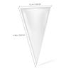 CALLARON 1Set Cone Shaped Clear Cellophane Candy Bags Ties for Candy Packing Party Favors and present Wrapping for Easy Sealing view 4