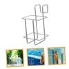 Holibanna Punch Free Wall Mount Hand Hanging Basket Bottle Bracket Stainless Steel Pump Bottle Storage Rack for Bathroom and Container Holder Hooks view 3