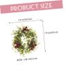 2pcs Eucalyptus Berry Candle Wreaths for Table Decor Faux Floral Candle Holders for Home Weddings Parties and Seasonal Celebrations view 2