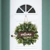 Artificial Garland, Artificial Plant Door Hanging, Decorative Wall Hanging view 4
