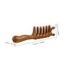 MERRYHAPY Handheld Wide Tooth Scalp Brush Massager Decorative Wooden Comb Hair Caring Tool view 2