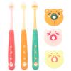 Anneome 3pcs Ergonomic Design Boys and Girls Toothbrushes for Toddlers Years Old Comfortable Brushing Experience view 1