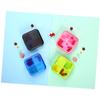 Healeved Layers Organizer Container Portable Travel Pill Box Med Wallet Pill Case Stackable Storage view 2