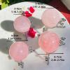 HSDXBA Rose Quartz Sphere - Natural Crystal Rose Quartz Stone Sphere Healing Ball for Home Decorative Divination or Feng Shui and Fortune, Without Base,3.1in(8cm) view 3
