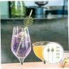 Outanaya 10pcs Tropical Monstera Disposable Drinking Straws Glitter Paper Straws for Weddings and Cocktails Safe and Drink Accessories view 2
