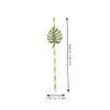 Outanaya 10pcs Tropical Monstera Disposable Drinking Straws Glitter Paper Straws for Weddings and Cocktails Safe and Drink Accessories view 4