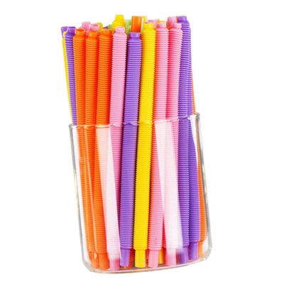 SKISUNO 30Pcs Drinking Straws Bendable Plastic for Smoothies Juices and Iced Random Colors for Celebrations and Events