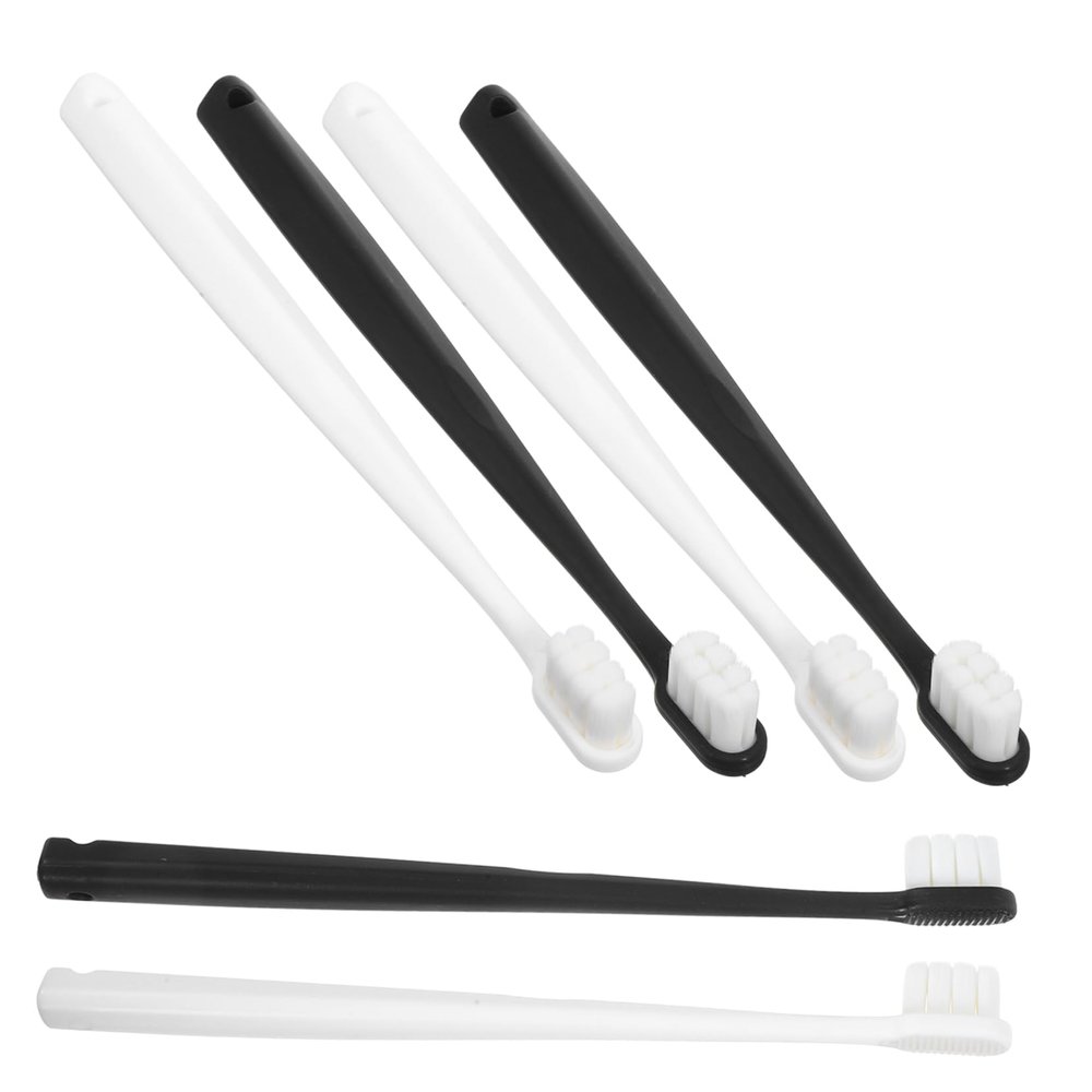 ERINGOGO 6pcs Soft Toothbrush Women Boys and Girls Bristles for Teeth Ergonomic Design for Daily and Travel Use Colors Included