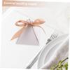 Angoily 25Pc Elegant Triangle Candy Boxes Creative Candy Packaging for Weddings Birthdays Celebrations Sturdy Paper Treat Holders with Ribbons for Effortless Distribution view 4