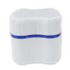 Case with Rinsing Basket Unique Tooth Shaped Design for Safe Storage Capacity for Complete Dentures Material for Home and view 1