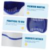 Case with Rinsing Basket Unique Tooth Shaped Design for Safe Storage Capacity for Complete Dentures Material for Home and view 4