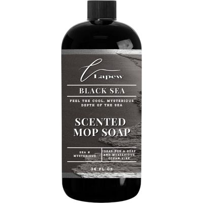 Lapew Black Sea Scented Mop Soap - Luxury Floor Cleaner Concentrate for Mopping Tile, Laminate, Vinyl & Hardwood | Streak-Free, Low-Foam | 36 oz