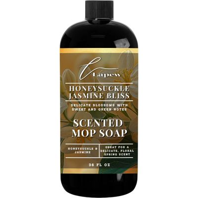 Lapew Honeysuckle Jasmine Scented Mop Soap - Luxury Floor Cleaner Concentrate for Mopping Tile, Laminate, Vinyl & Hardwood | Streak-Free, Low-Foam | 36 oz
