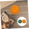 LIOOBO 2pcs Buddha Sound Bowl Pad Compact Design Religious Mat for Meditation Embroidered Tea Pot Shape view 3