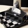 cfycfy987 Tissue Box Holder Black Acrylic Tissue Box Rectangle Dining Table Storage Tissue Box Coffee Table Living Room Ornament Tissue Box Covers view 4