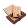 CGKs6anmU Leather Cigar Box - Portable Cedar Wood and Leather Cigar Storage Box Seal Design with Good Sealing (Color : Black) (Brown) view 3