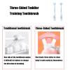 PandaEar 3 Pack Baby Toothbrush, Three-Sided Baby Training Toothbrush for Ages 1-4 Years, Infant Training Brush, Easy-Grip Handle view 3