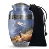YATHABI Teddy Bear Cremation Urn for Siblings Ashes Large Ashes Memorial Holder Funeral Container for Human Remains Urn for Male and Female-10 Inch view 1